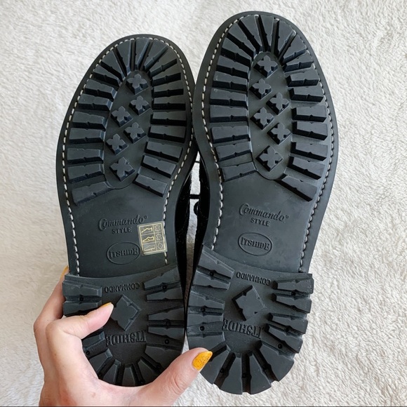 NIB Authentic Prada Leather Wingtip Combat Boots - Picture 9 of 10